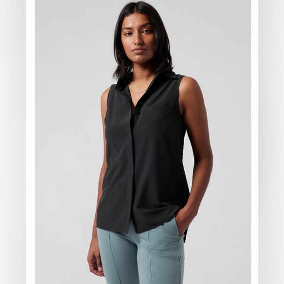 NWT Athleta Urbanite Tank sz L in GRAY (not black!) - Picture 1 of 4
